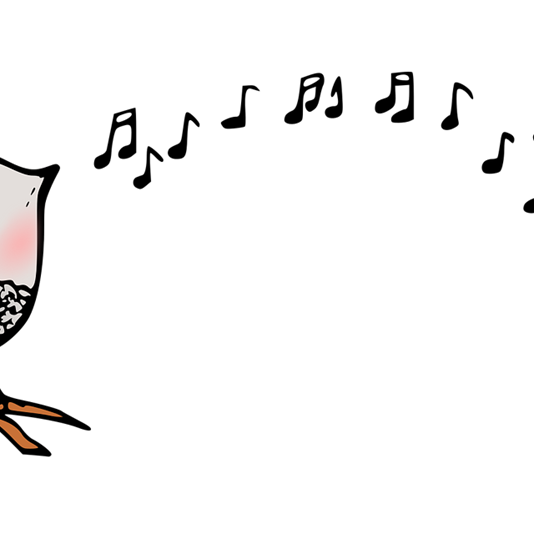 Tecknad bild två fåglar